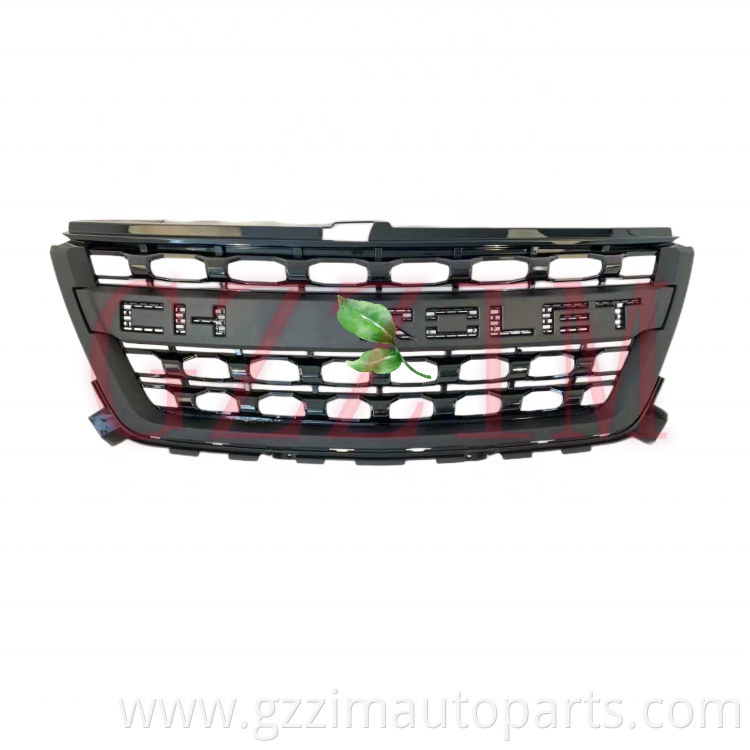 ABS Plastic Half Chromed Front Middle Grille Used For Chevrolet Colorado 2018